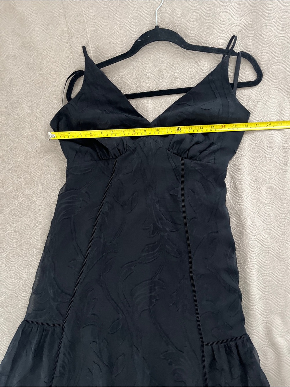 White House Black Market Women's Black V-Neck Maxi Dress size 6 - Picture 10 of 13